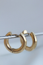 Resim Gold Klasik Halka Küpe